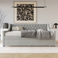 Home Design Vinnie Upholstered Daybed with Trundle