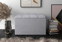 Home Design Arya Upholstered 30" Flip Top Storage Bench For Adult