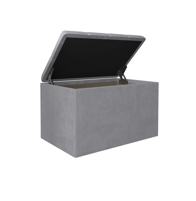 Home Design Arya Upholstered 30" Flip Top Storage Bench For Adult