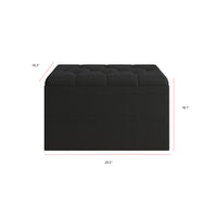 Arya Upholstered 30" Flip Top Storage Bench with Button Tufted Velvet Seat, Foam Padding, and Hidden Storage, Multi-Purpose Entryway or Bedroom Seating