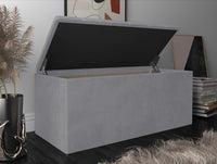 Home Design Athena Upholstered 42" Flip Top Storage Bench