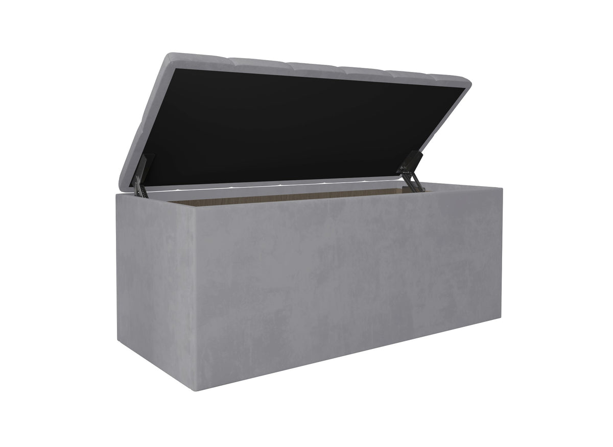Home Design Athena Upholstered 42" Flip Top Storage Bench