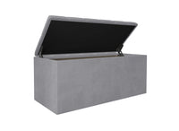 Home Design Athena Upholstered 42" Flip Top Storage Bench