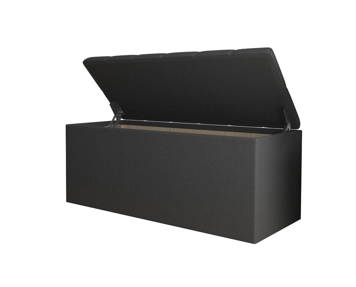 Home Design Athena Upholstered 42" Flip Top Storage Bench