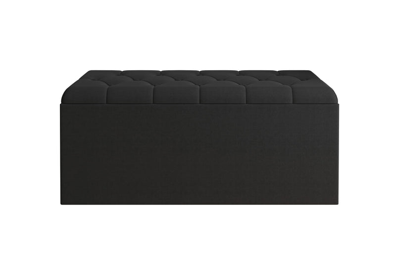 Home Design Athena Upholstered 42" Flip Top Storage Bench