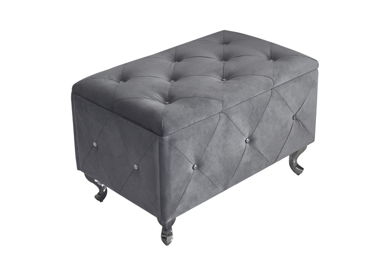 Home Design Bodhi Upholstered Flip Top Storage Bench For Adult