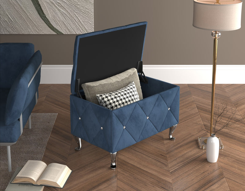 Home Design Bodhi Upholstered Flip Top Storage Bench For Adult