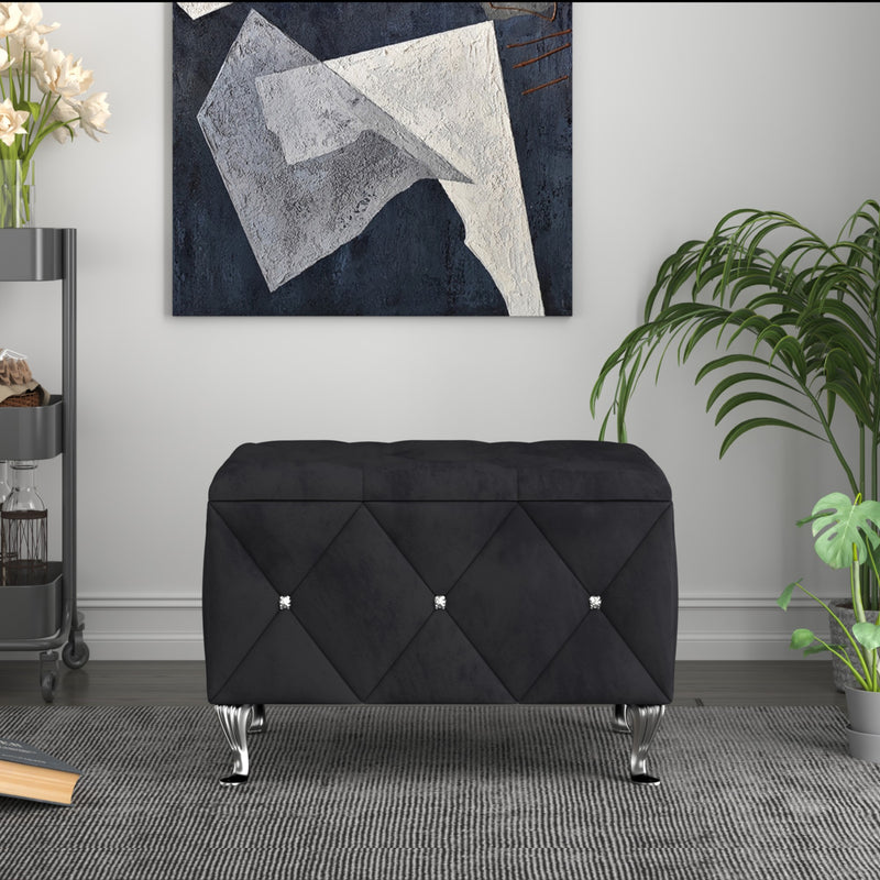 Home Design Bodhi Upholstered Flip Top Storage Bench For Adult