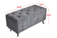 Home Design Bodhi Upholstered Flip Top Storage Bench For Adult