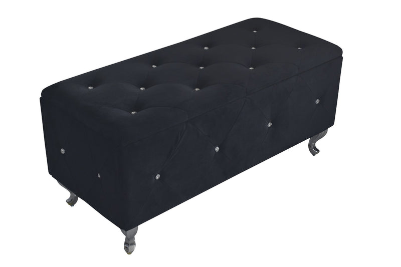 Home Design Bodhi Upholstered Flip Top Storage Bench For Adult