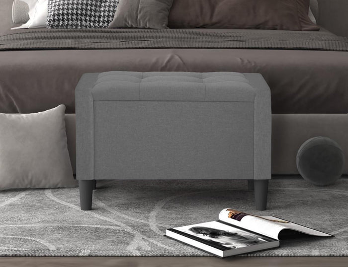 Home Design Braylen Upholstered Flip Top Storage Bench For Adult