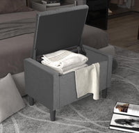 Home Design Braylen Upholstered Flip Top Storage Bench For Adult