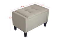 Home Design Braylen Upholstered Flip Top Storage Bench For Adult
