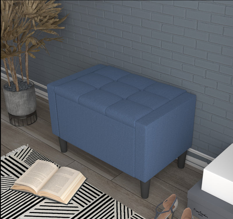 Home Design Braylen Upholstered Flip Top Storage Bench For Adult