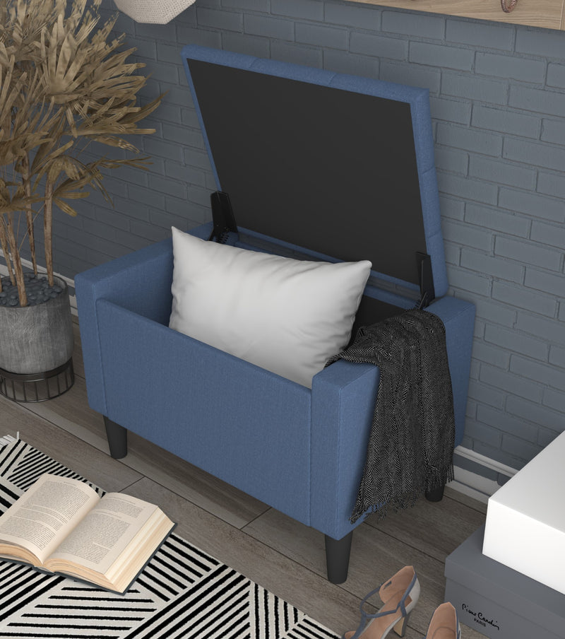 Home Design Braylen Upholstered Flip Top Storage Bench For Adult