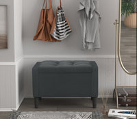 Home Design Braylen Upholstered Flip Top Storage Bench For Adult