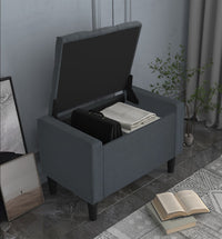 Home Design Braylen Upholstered Flip Top Storage Bench For Adult