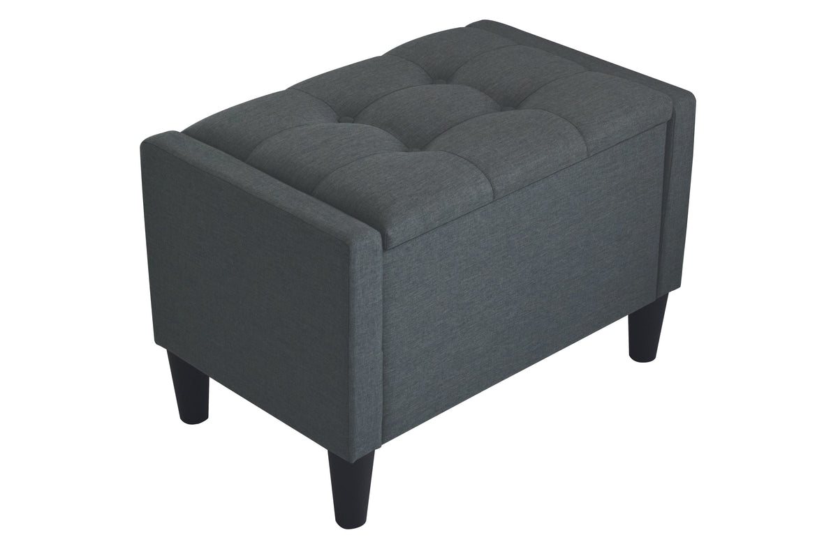 Home Design Braylen Upholstered Flip Top Storage Bench For Adult