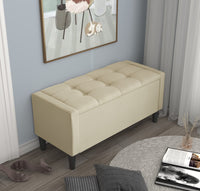 Home Design Braylen Upholstered Flip Top Storage Bench For Adult