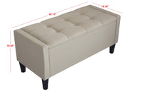 Home Design Braylen Upholstered Flip Top Storage Bench For Adult