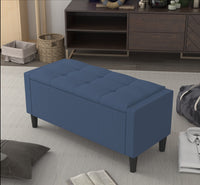 Home Design Braylen Upholstered Flip Top Storage Bench For Adult