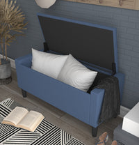 Home Design Braylen Upholstered Flip Top Storage Bench For Adult