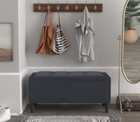 Home Design Braylen Upholstered Flip Top Storage Bench For Adult