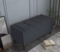 Home Design Braylen Upholstered Flip Top Storage Bench For Adult