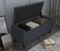 Home Design Braylen Upholstered Flip Top Storage Bench For Adult