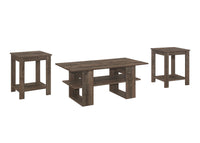 Home Design Beverly 3 Piece Coffee Table Set, Living Room