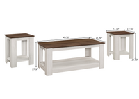 Gloria 3 pieces Coffee Table Set