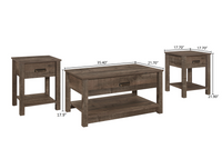 Home Design Mark 3 pieces Coffee Table Set