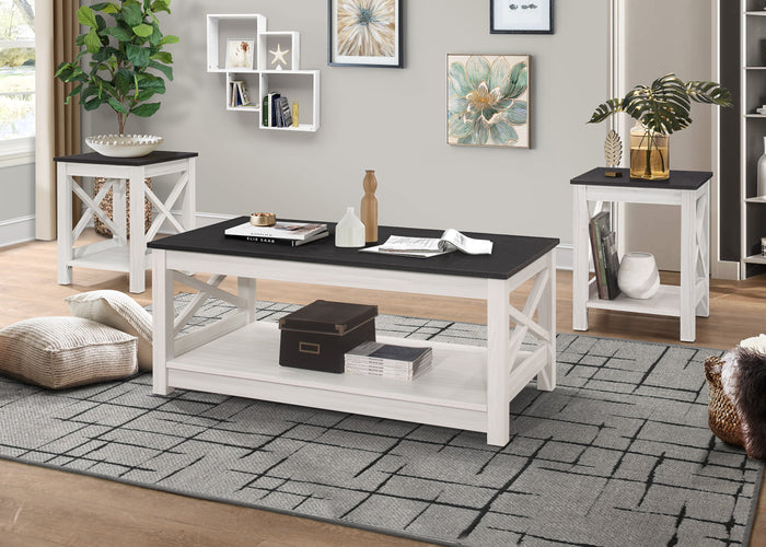Home Design Wayne 3 pieces Coffee Table Set