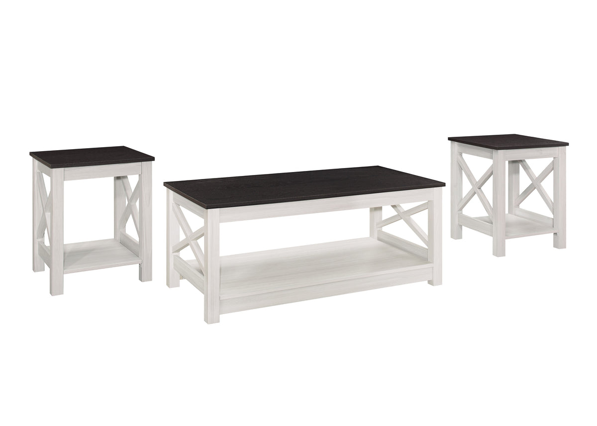 Home Design Wayne 3 pieces Coffee Table Set