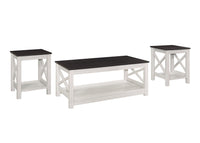Home Design Wayne 3 pieces Coffee Table Set