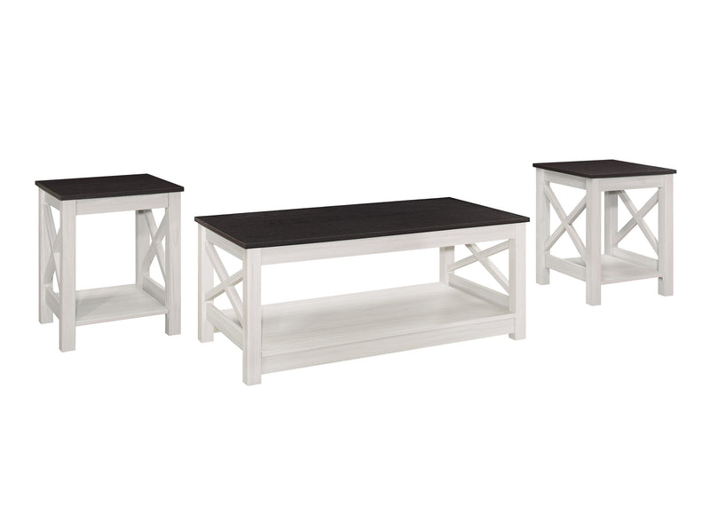 Home Design Wayne 3 pieces Coffee Table Set