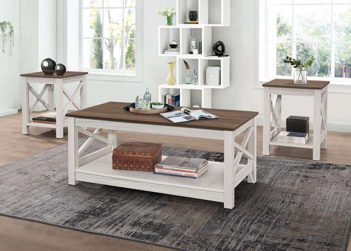 Home Design Wayne 3 pieces Coffee Table Set