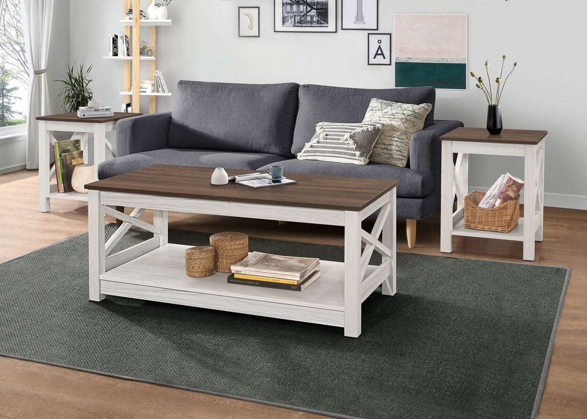 Home Design Wayne 3 pieces Coffee Table Set