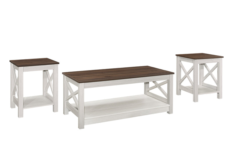 Home Design Wayne 3 pieces Coffee Table Set
