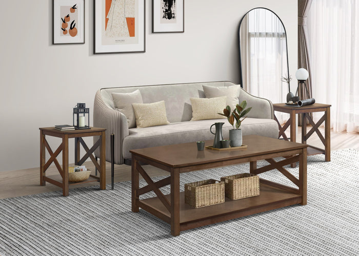 Home Design Novato 3 pieces Coffee Table Set