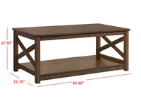 Home Design Novato 3 pieces Coffee Table Set