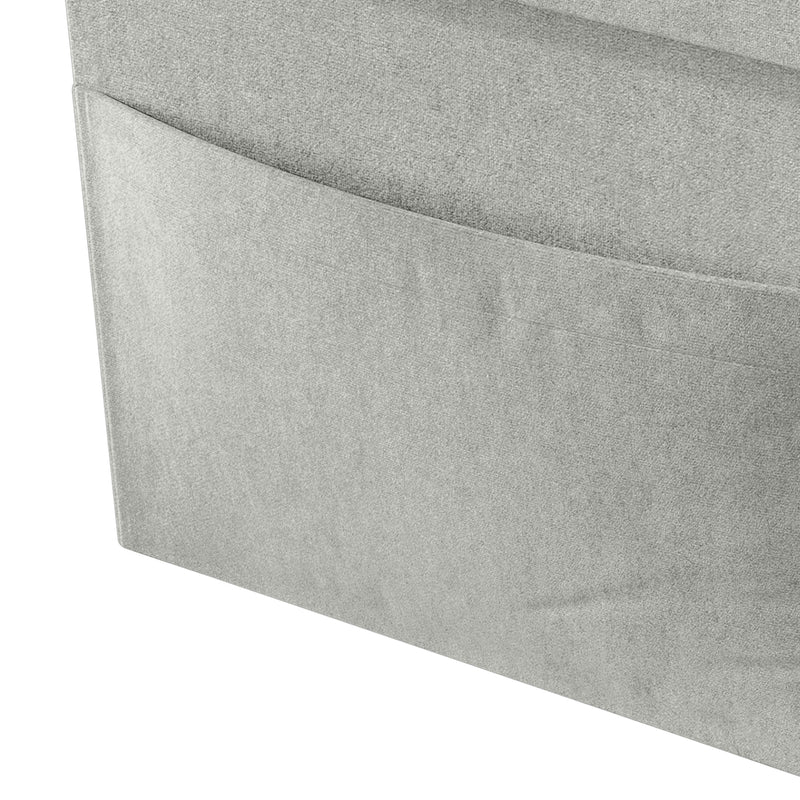 Home Design Chico Tufted Upholstered Folding Storage Bench with Pocket