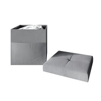 Home Design Chico Tufted Upholstered Folding Storage Bench with Pocket