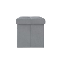 Home Design Chico Tufted Upholstered Folding Storage Bench with Pocket