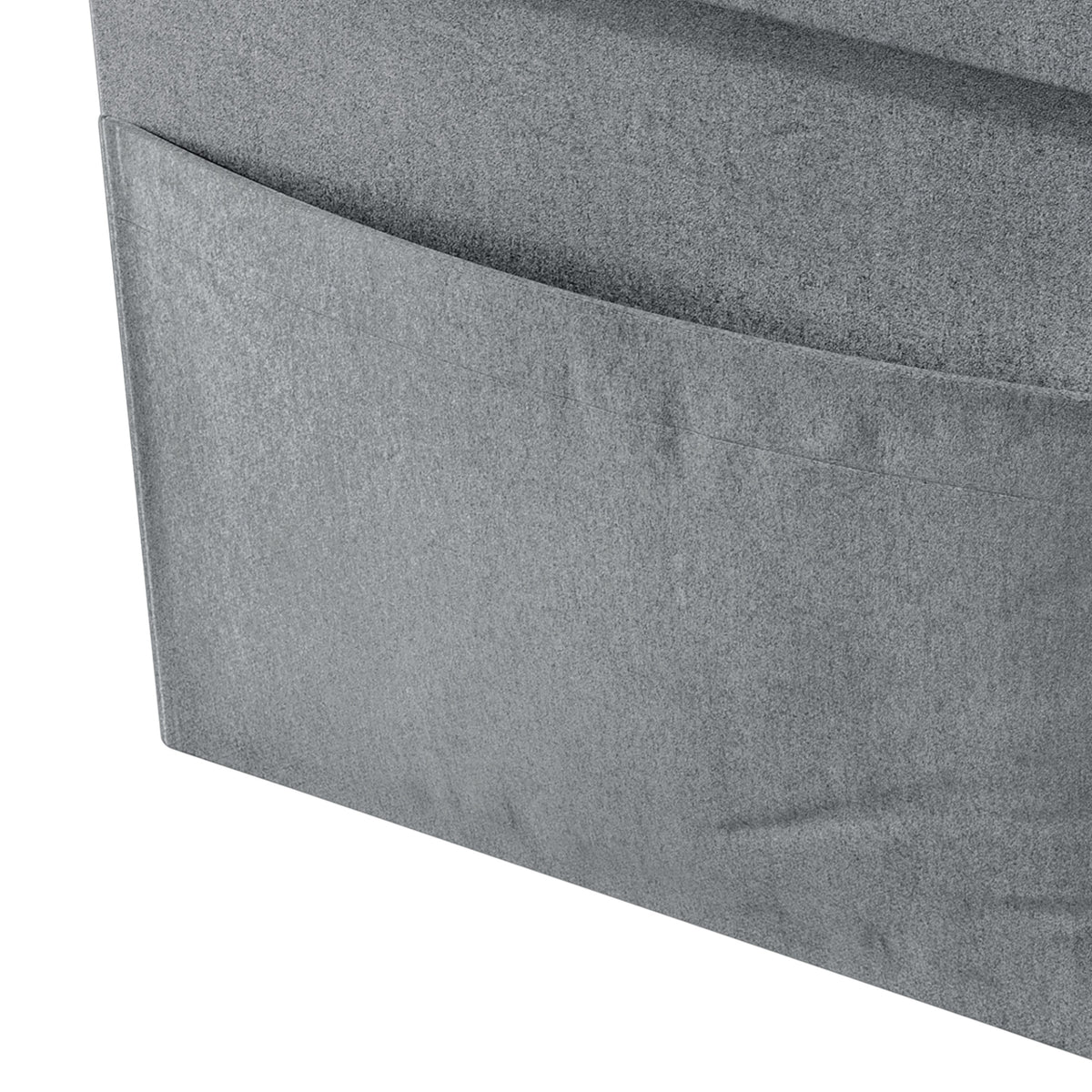 Home Design Chico Tufted Upholstered Folding Storage Bench with Pocket