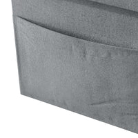 Home Design Chico Tufted Upholstered Folding Storage Bench with Pocket