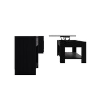 Home Design Magnolia 3 Piece Coffee Table Set - Includes Coffee table with Lift-Up top and 2 End Tables