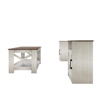 Home Design Lebanon 3 Piece Coffee Table Set - Includes coffee table and 2 end tables, With Soft-Close Doors