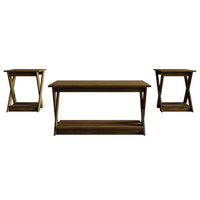 Home Design Emporia 3 Piece Coffee Table Set for Living Room