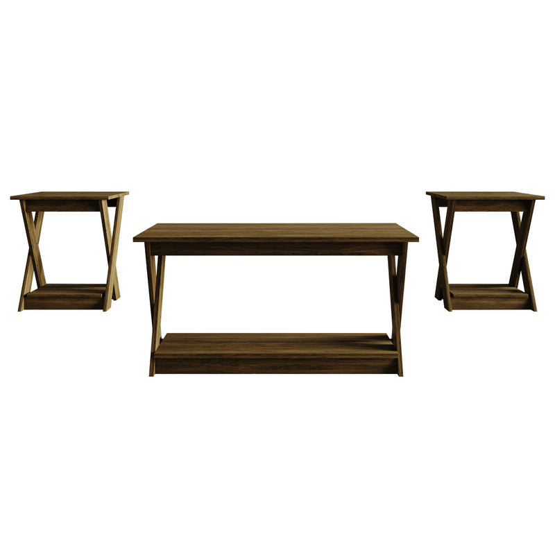 Home Design Emporia 3 Piece Coffee Table Set for Living Room